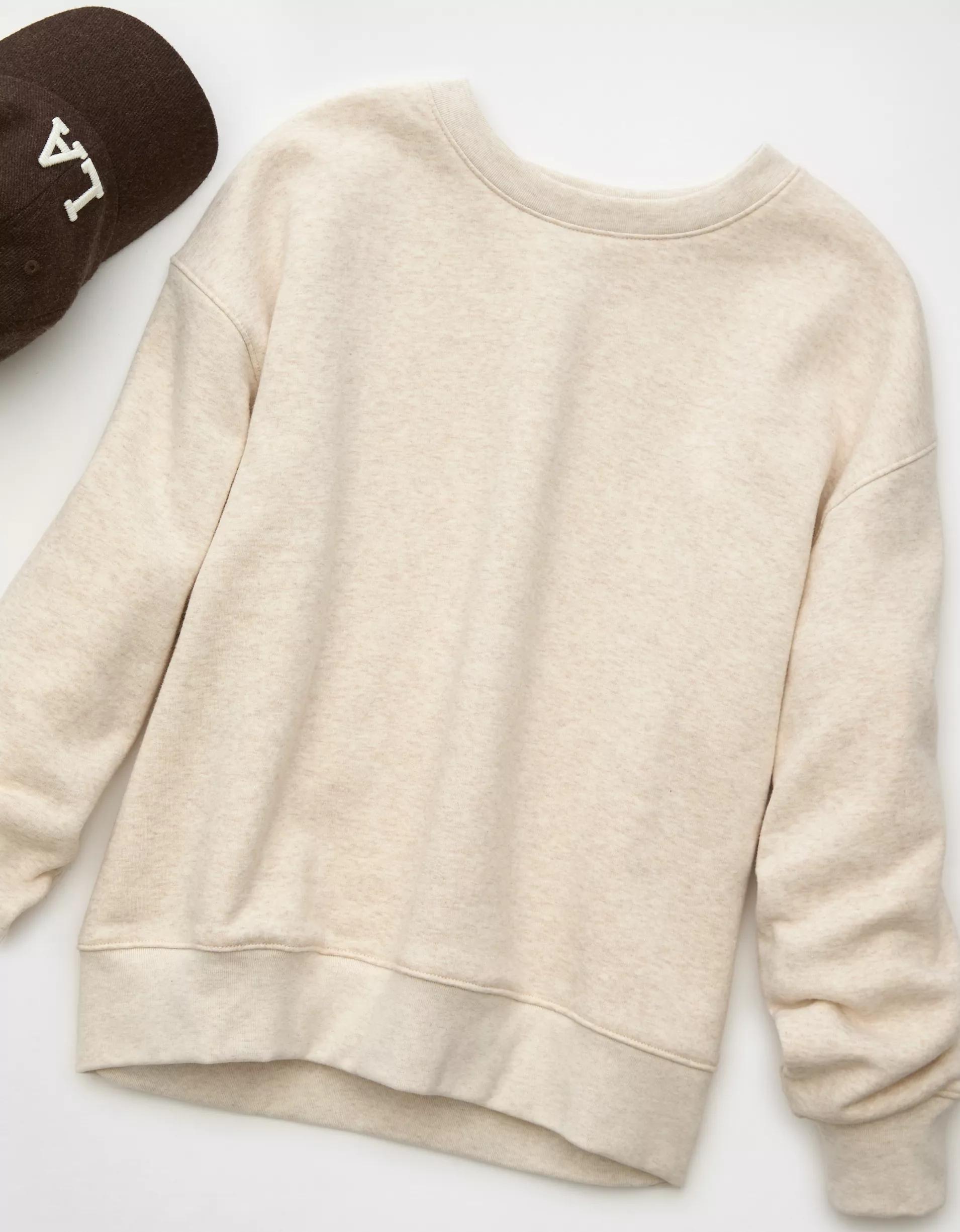 AE Everyday Luxe Crew Neck Sweatshirt Product Image