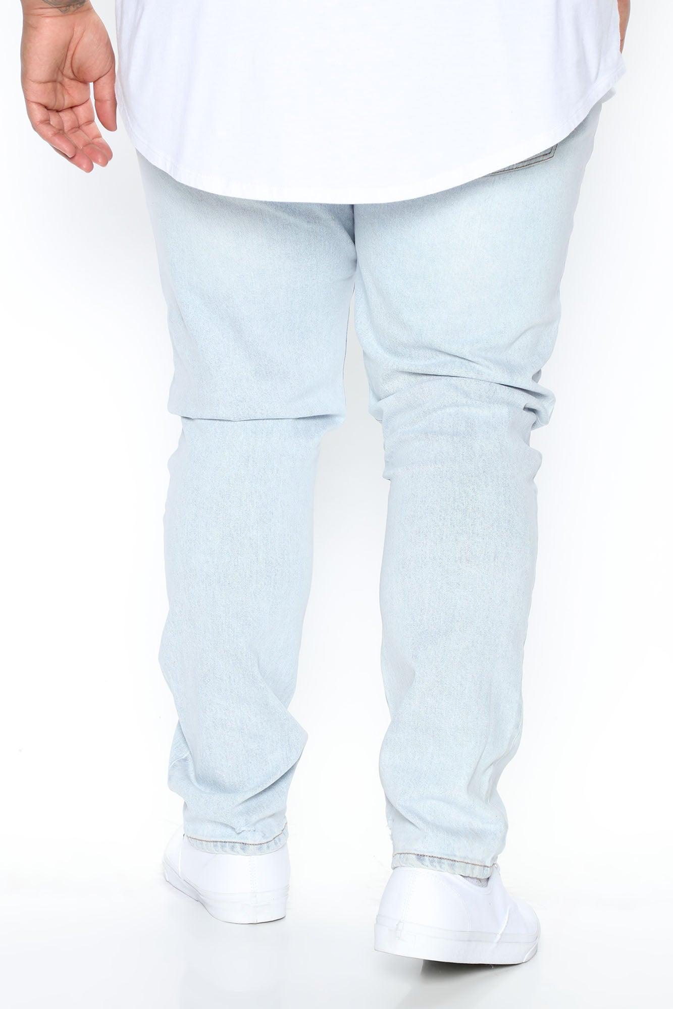 Jasper Skinny Vintage Ripped Knee Jean - Light Wash Product Image