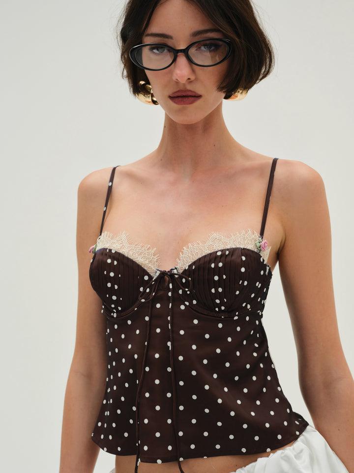 Babette Camisole Top — Chocolate Product Image