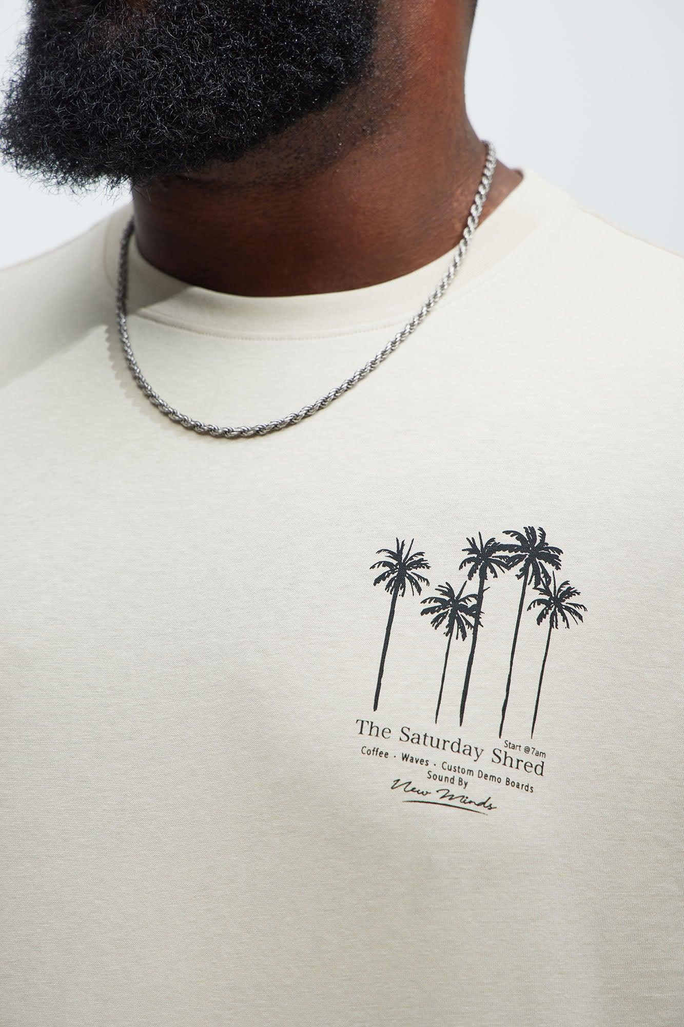 The Saturday Shred Relaxed Fit Short Sleeve Tee - Sand Product Image