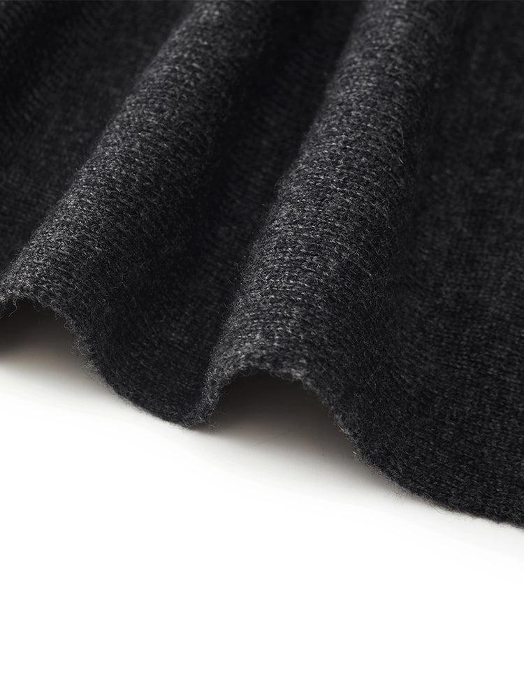 Wool Blend Multi-purpose Scarf And Sleeveless Knitted Midi Dress Two-P Product Image