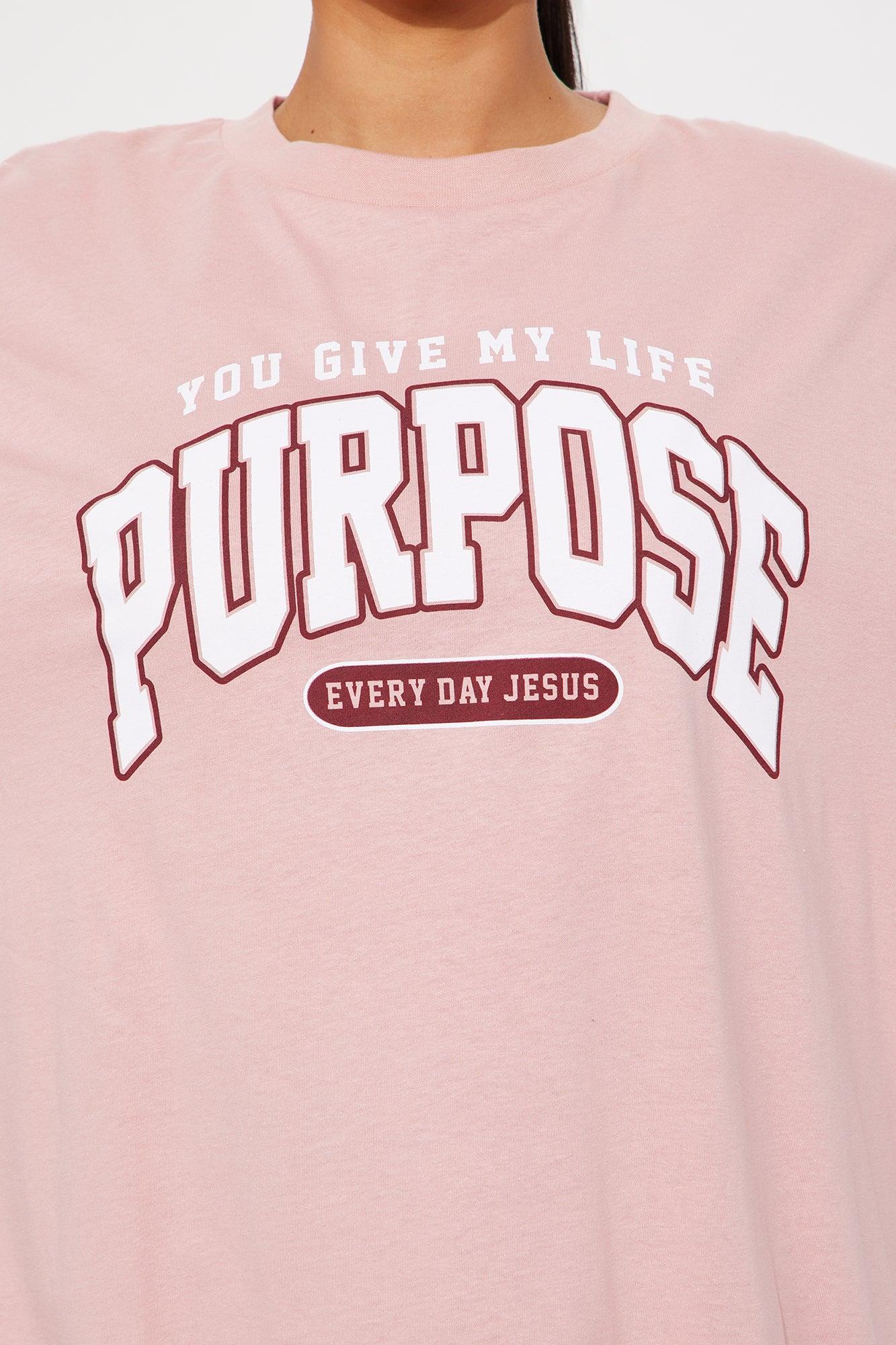 Purpose Oversized Tee - Mauve Product Image