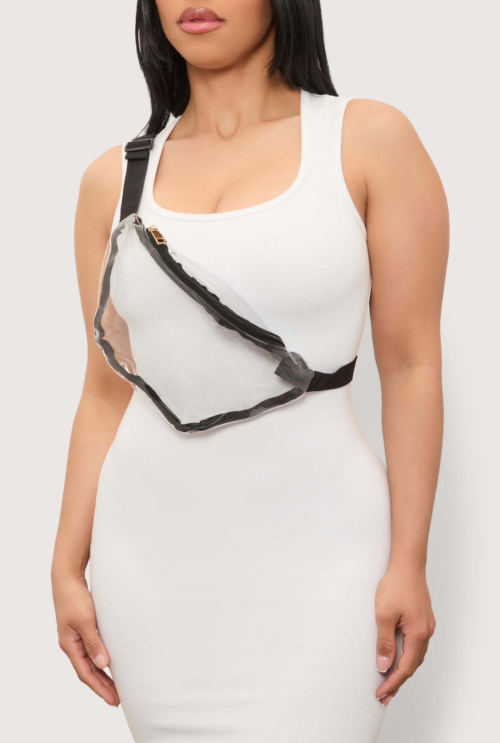 Contrast Trim Clear Fanny Pack Unisex Product Image