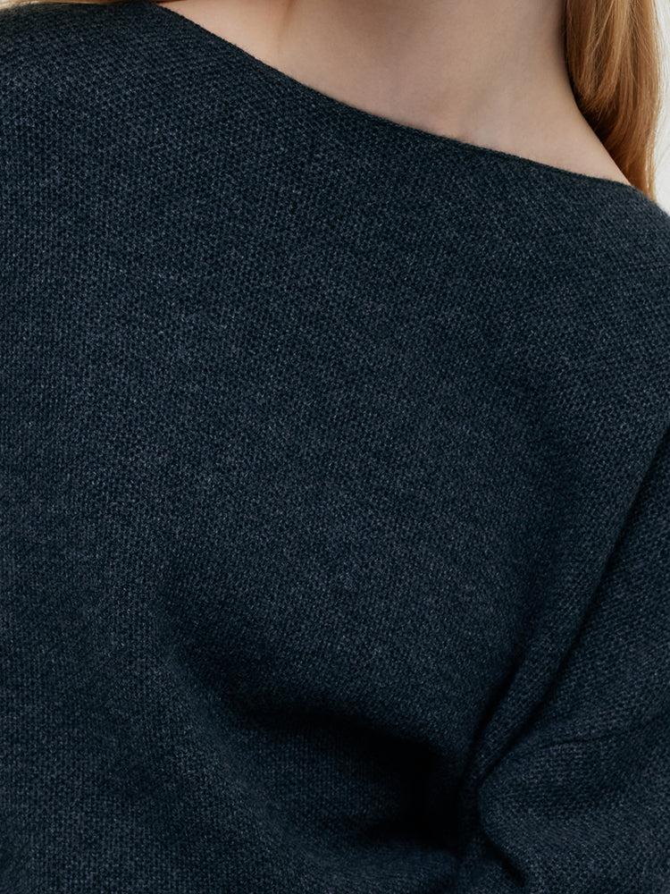 Cashmere Drop Shoulder Women Sweater Product Image