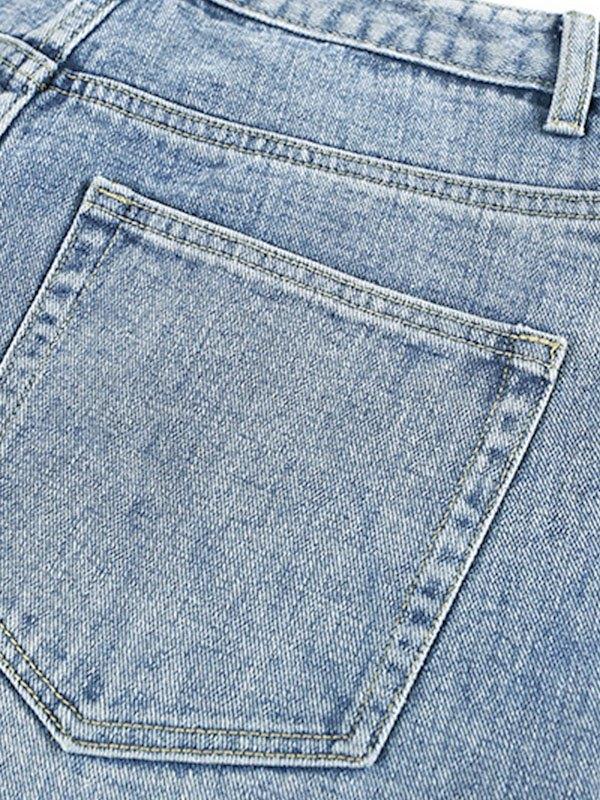 Men's Vintage Light Wash Loose Jeans Product Image