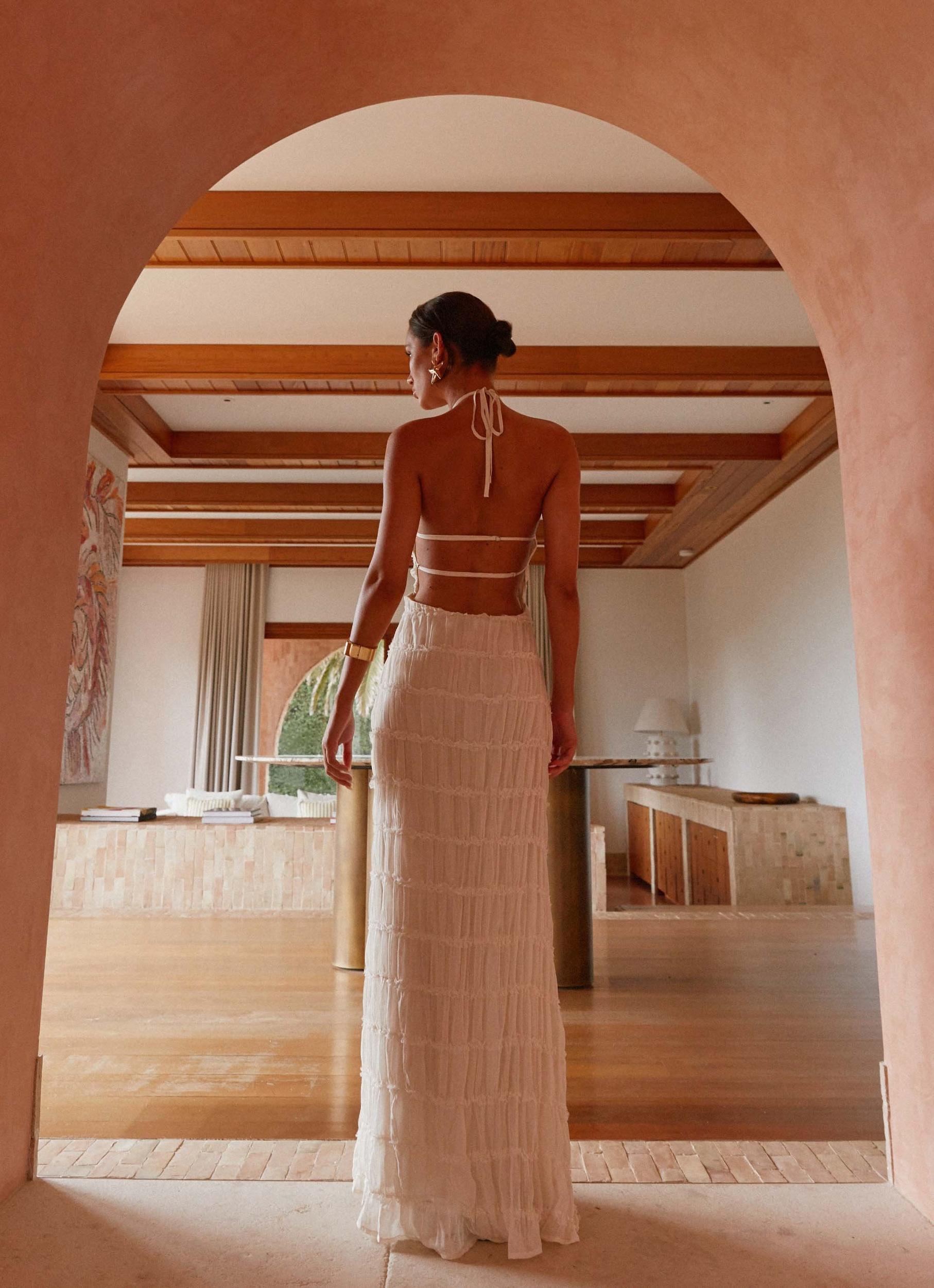 Aullie Maxi Dress - Ivory Product Image