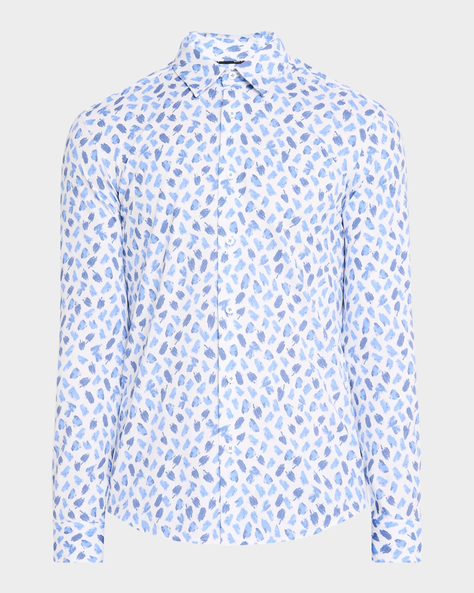 Men's Roan Brush Stroke Stretch Dress Shirt Product Image