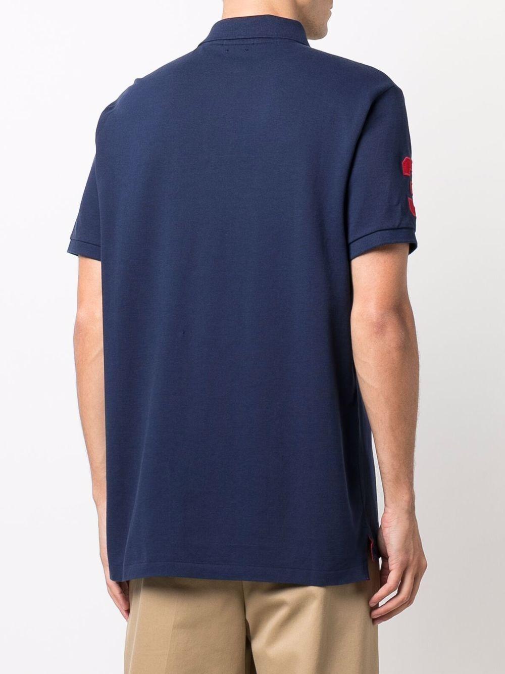 Polo Pony-motif cotton polo shirt  Product Image