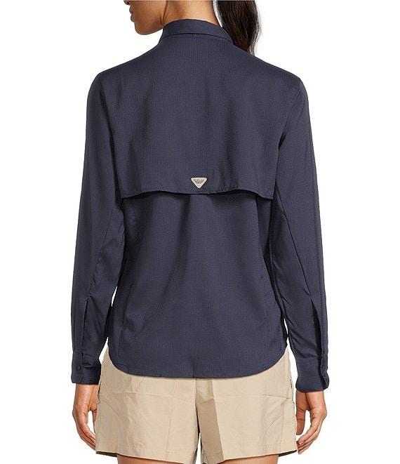 Columbia Womens Tamiami II Long Sleeve Woven Point Collar Roll-Tab Sleeves Button Front Shirt Product Image