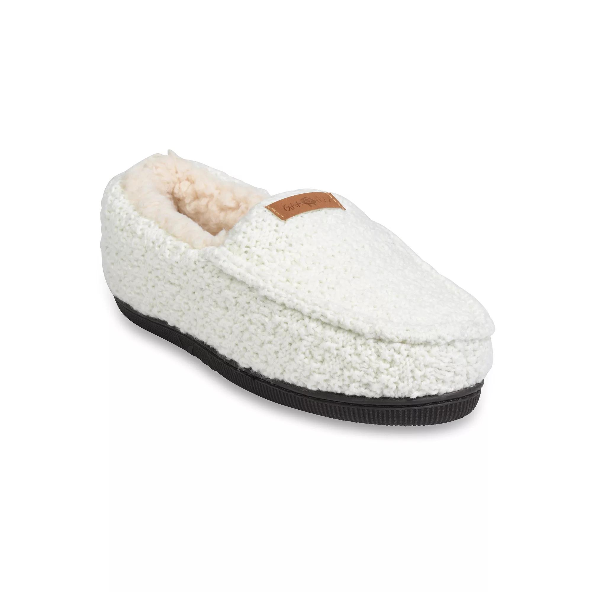 GaaHuu Textured Knit Moccasin Women's Slippers, Size: Small, Beige Product Image