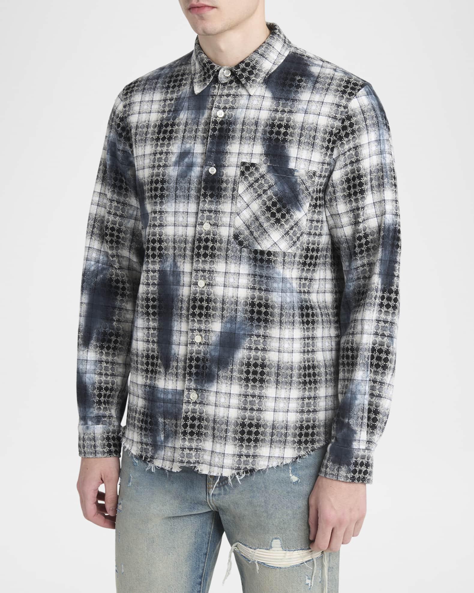 Men's MA Quad Bleached Plaid Flannel  Product Image