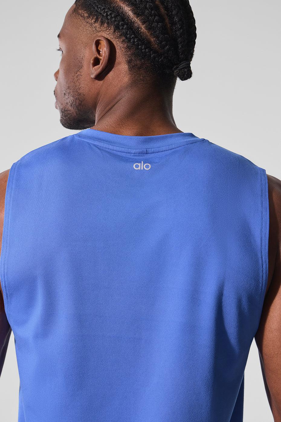 Conquer Muscle Tank - Marathon Blue Male Product Image