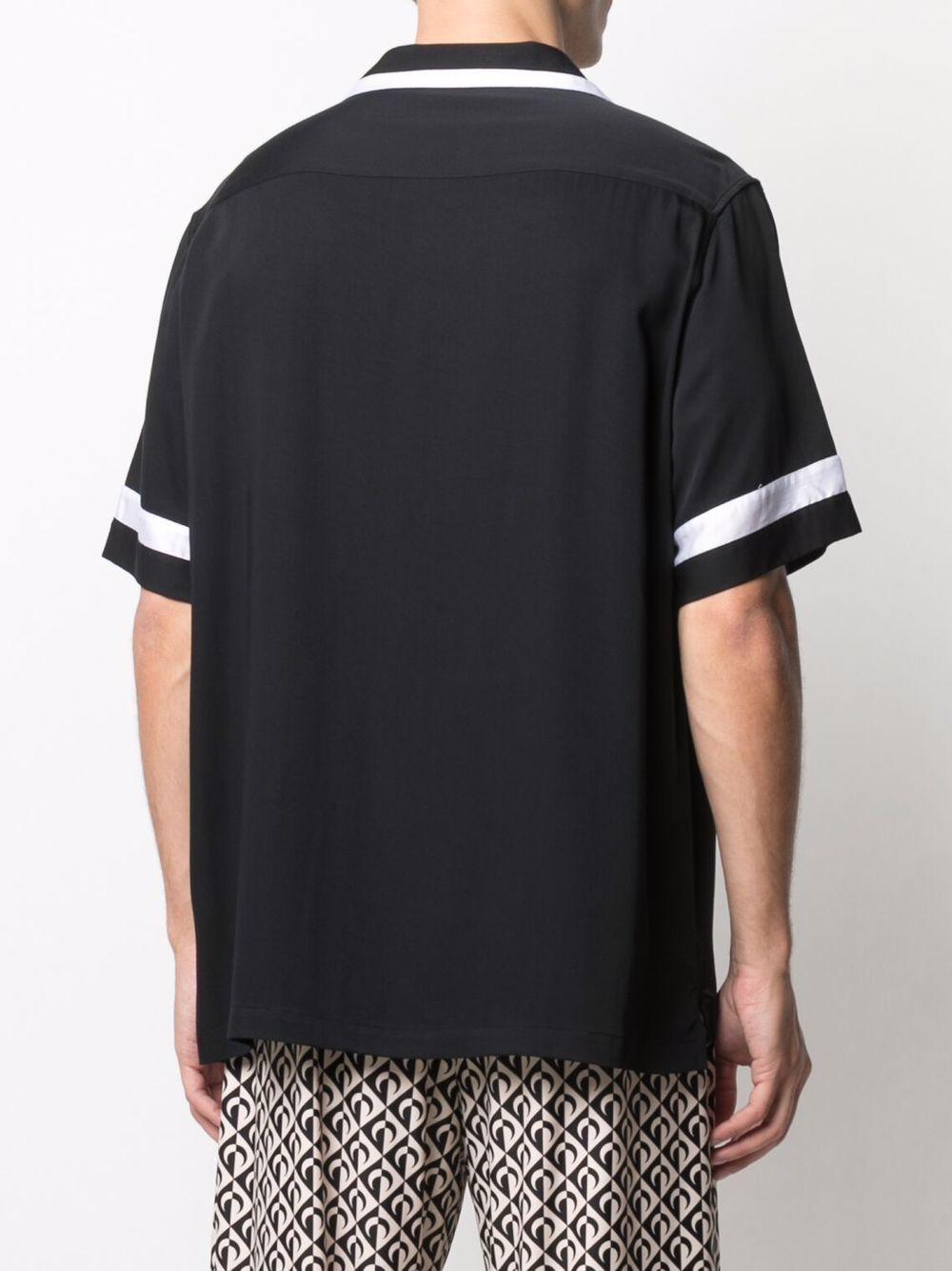 contrast-trim embroidered logo shirt Product Image