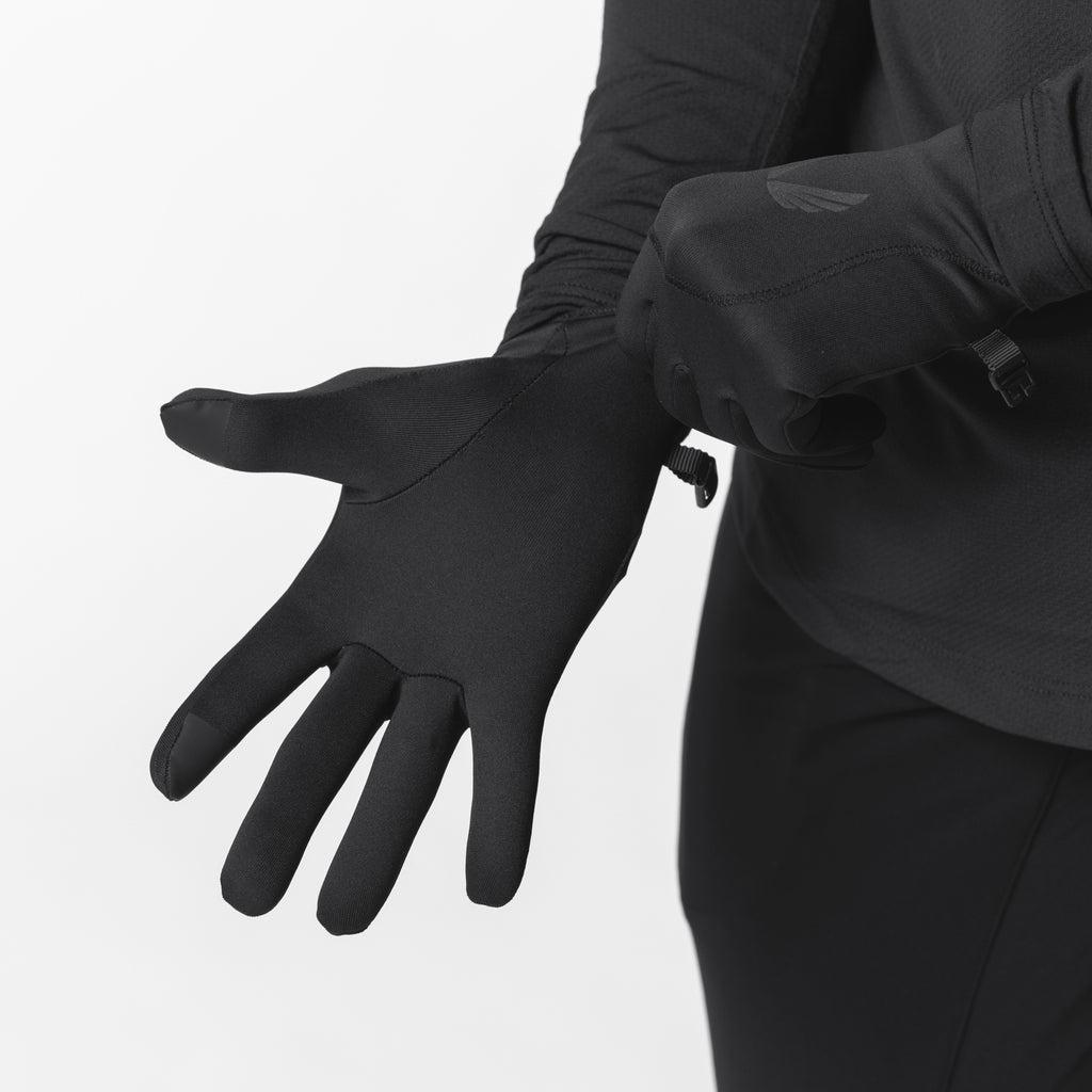 0546. Aeroheat® Lightweight Gloves - Black/Black Product Image