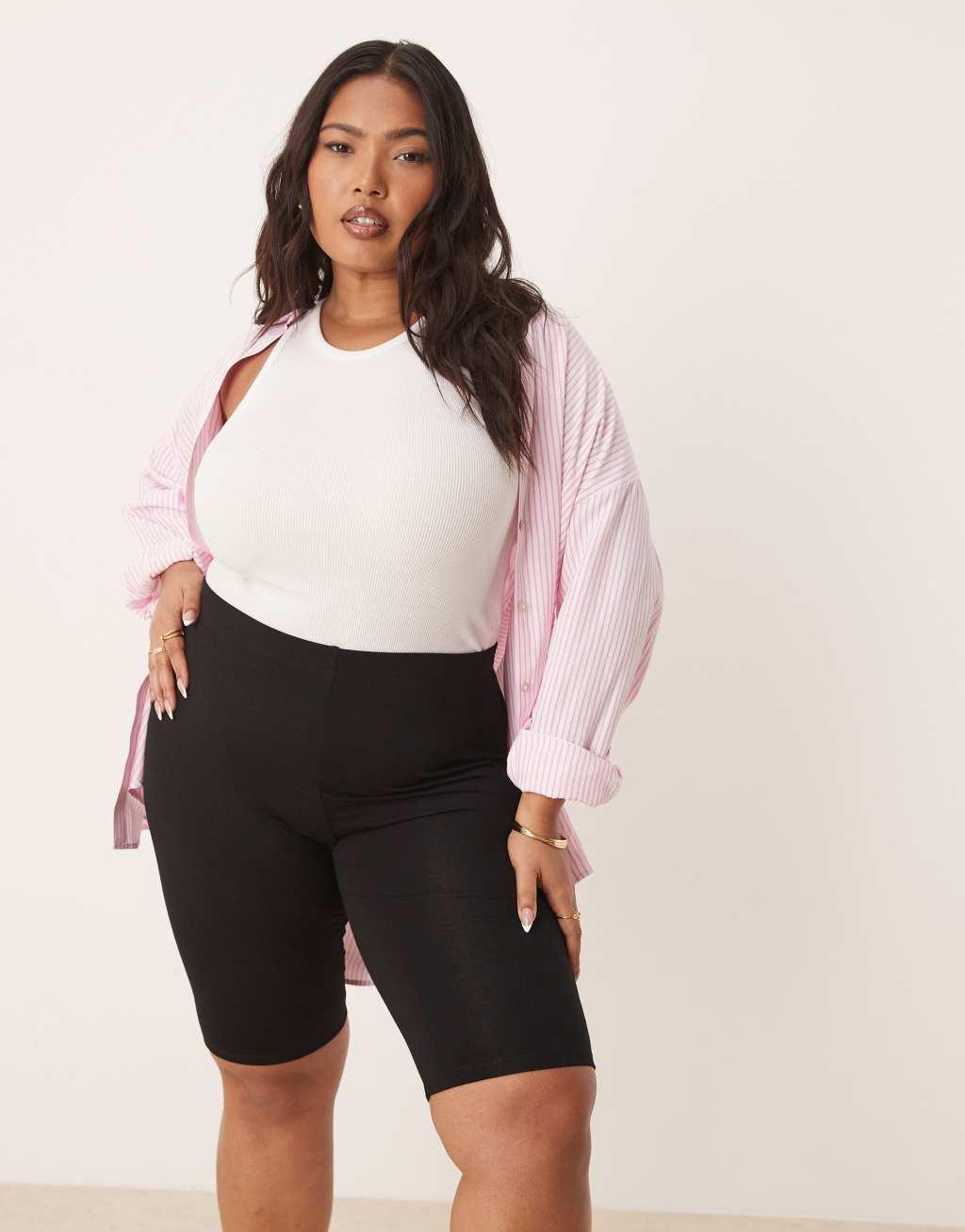 ASOS DESIGN Curve basic legging shorts Product Image