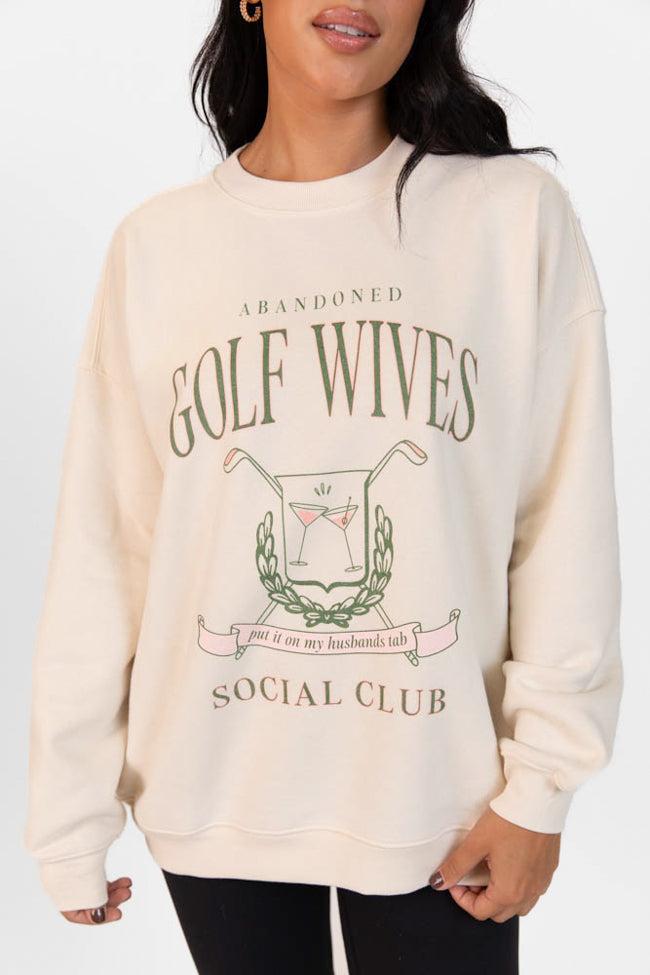 Golf Wives Cream Graphic Sweatshirt Product Image