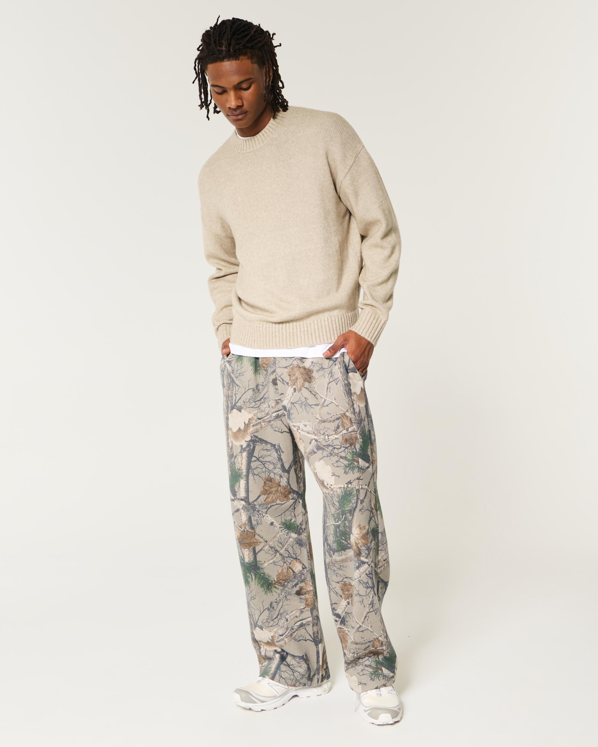 Boxy Airspun Knit Crew Sweater Product Image