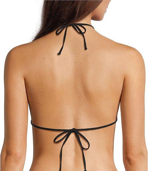 Gianni Bini Solid Rosette V-Scoop Front Swim Bottom Product Image