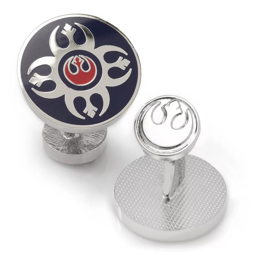 Men's Star Wars Rebel Blue Red Cuff Links, Silver Product Image
