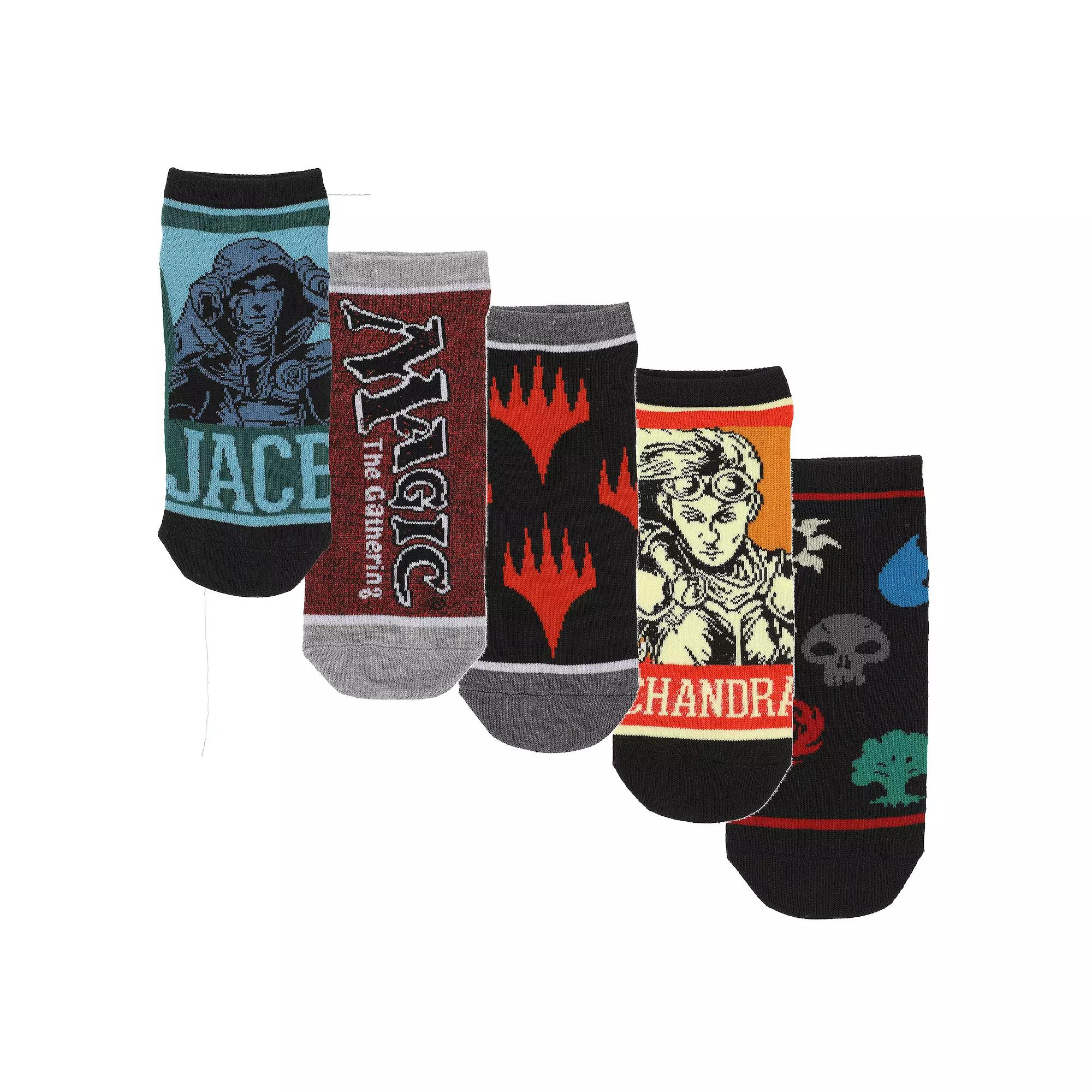 Women's Magic The Gathering 5-Pack Ankle Socks, Size: 5-10, Multi Product Image