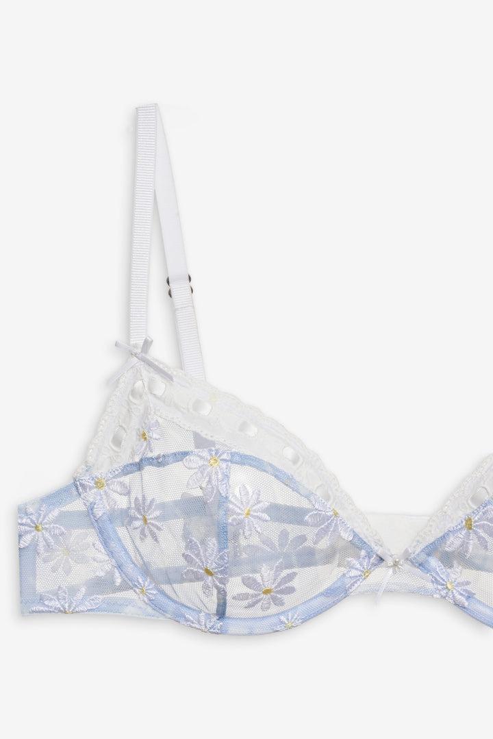 Dee Dee Daisy Underwire Bra — Blue Product Image