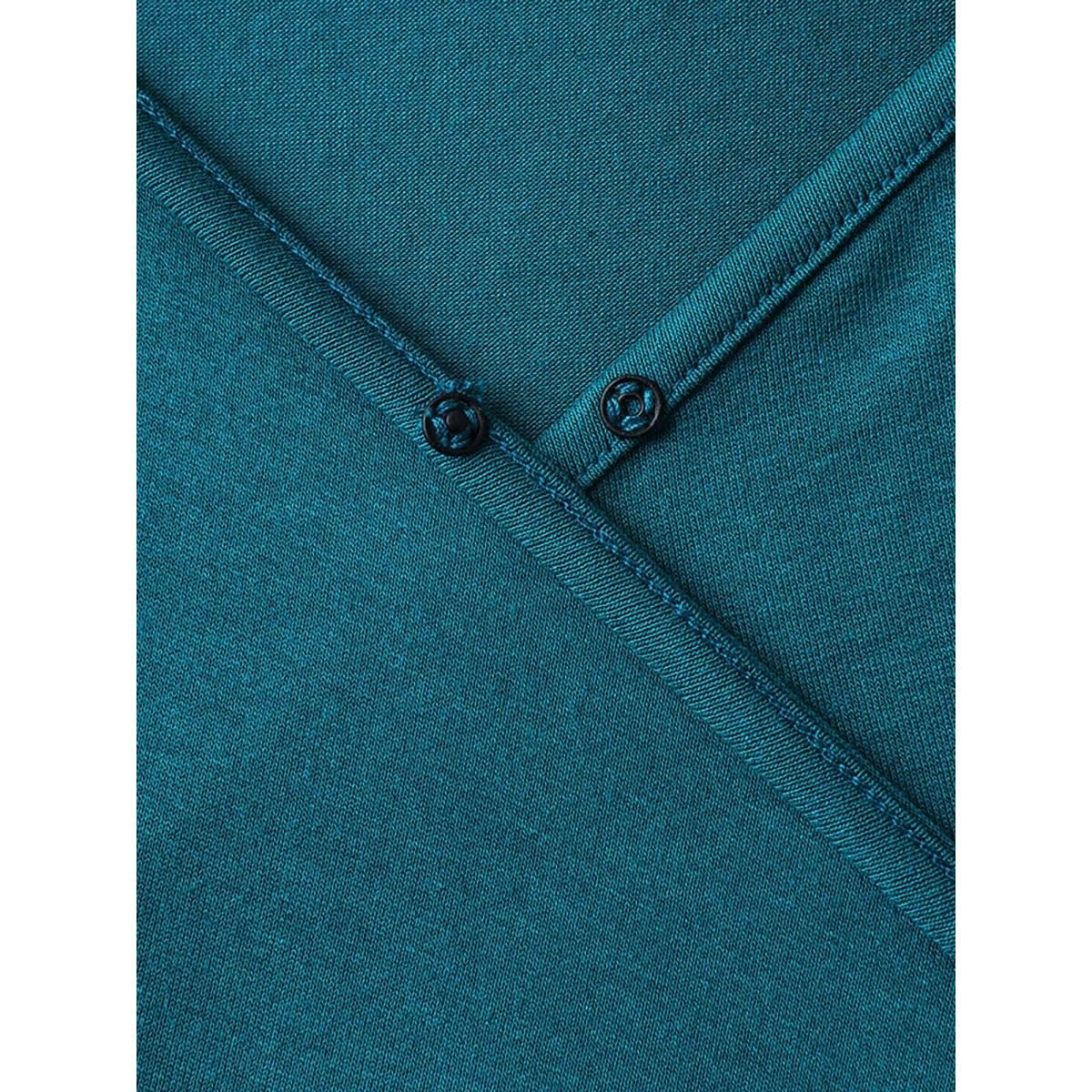 Plus Size Overlap Front Stretchy Gathered Tank Top Women Aegean Overlapping Overlap Collar Everyday-Casual Tank Tops Camis BloomChic 18-20/2X Product Image