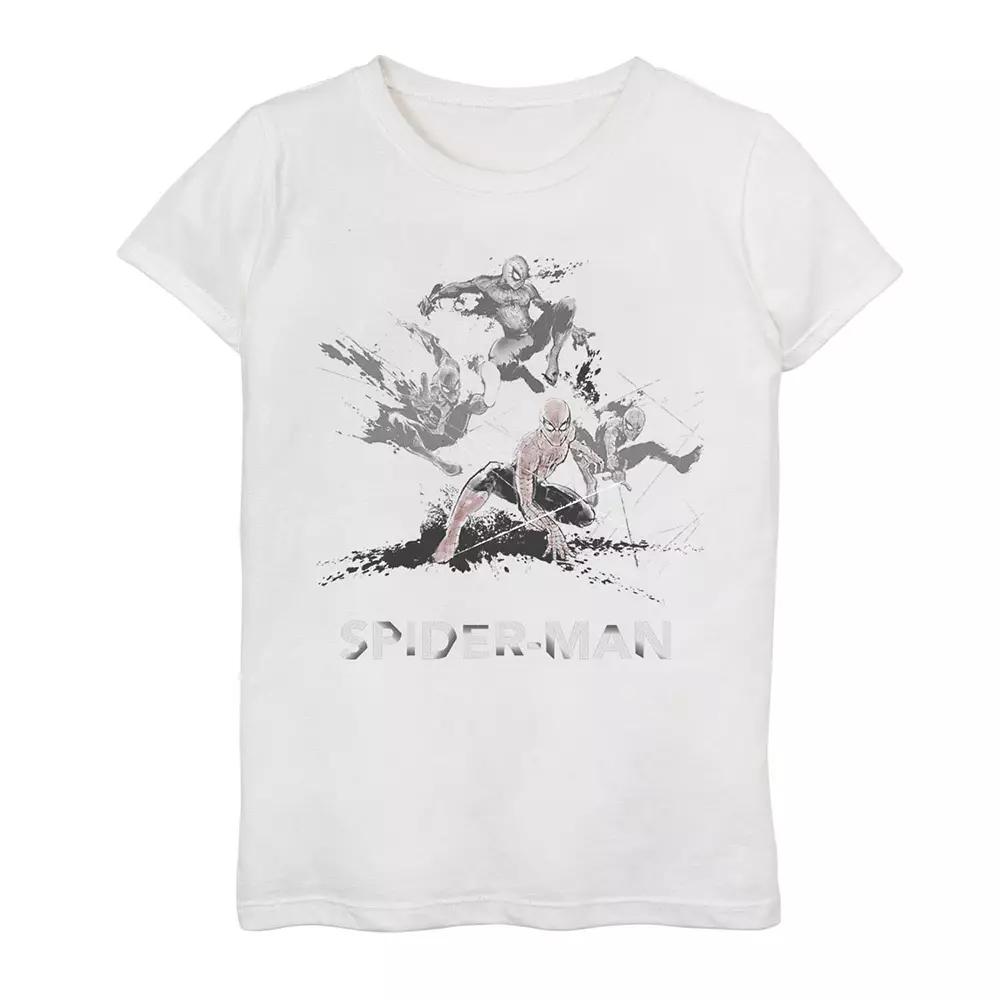 Girls 7-16 Marvel Spider-Man Splat Art Poster Graphic Tee, Girl's,  Product Image