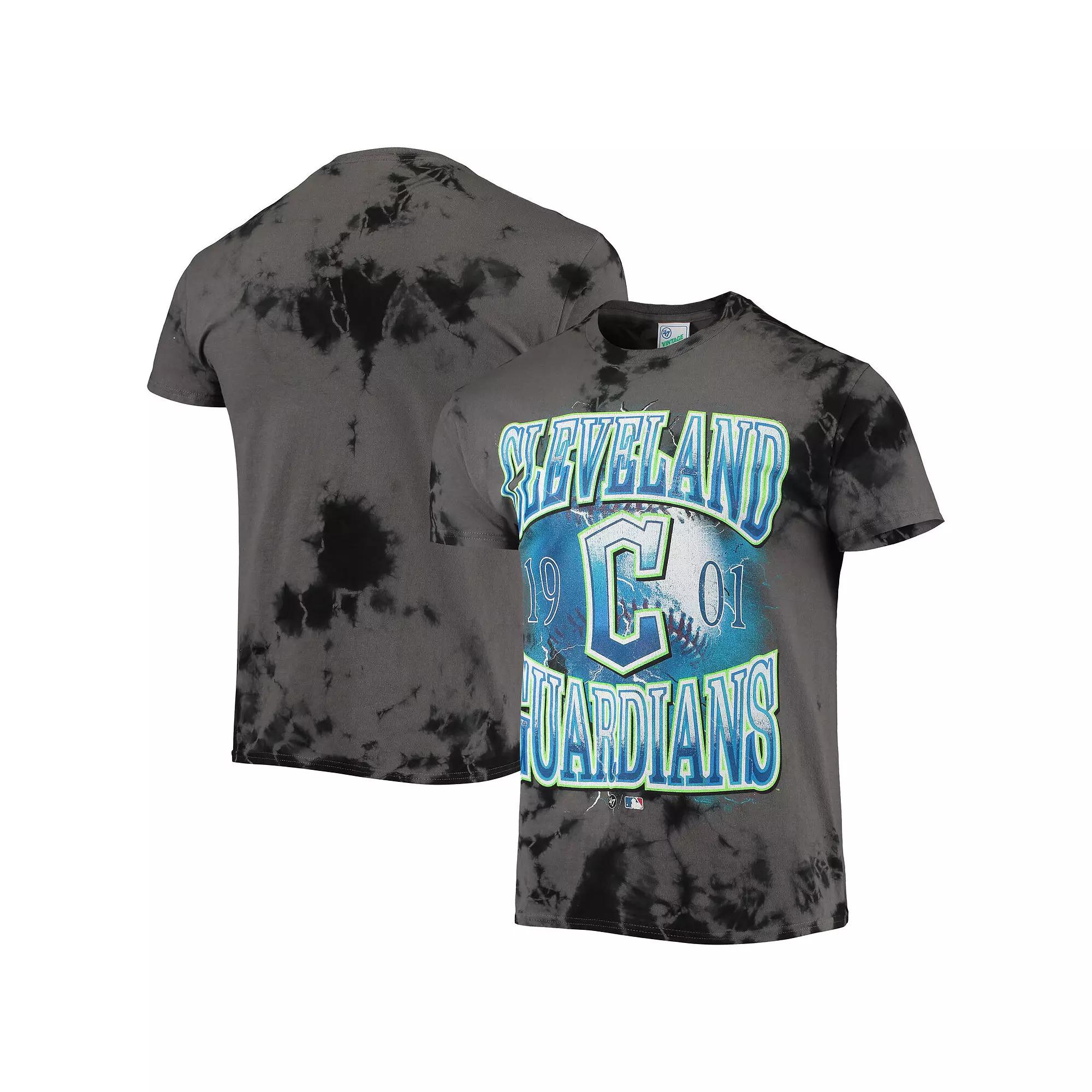 Men's '47 Charcoal Cleveland Guardians Wonder Boy Vintage Tubular T-Shirt, Size: Small, Grd Charco Product Image