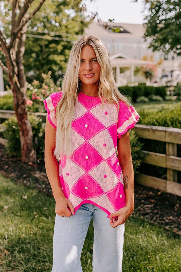 Country Club Ready Knit Sweater Top Product Image