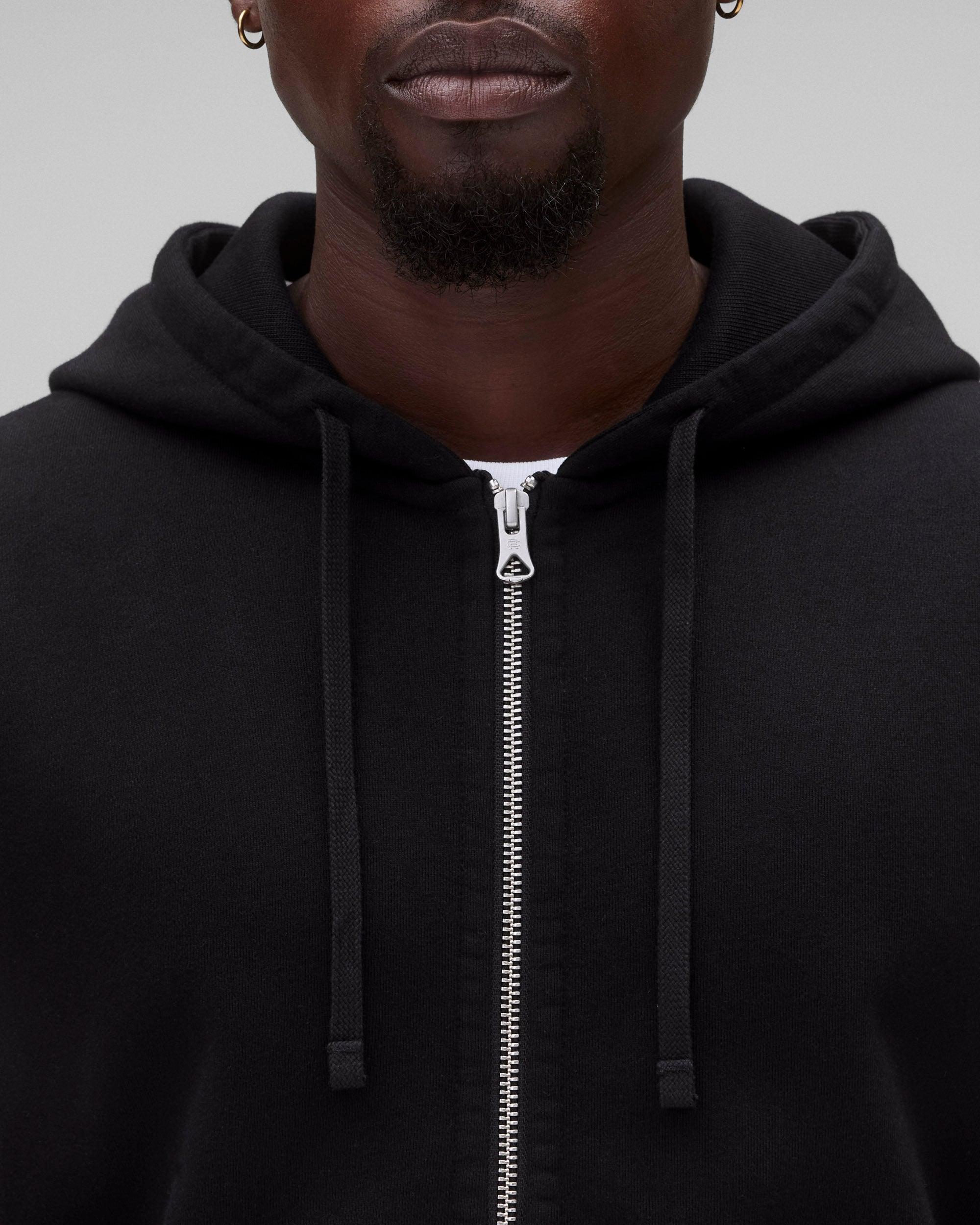 Midweight Terry Standard Zip Hoodie Male Product Image