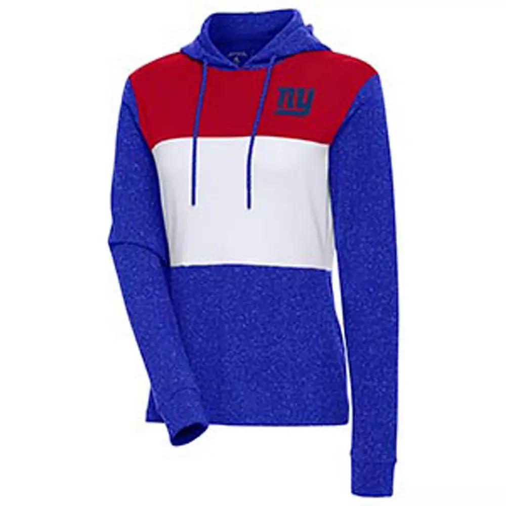 Women's Antigua Royal New York Giants Wicket Pullover Hoodie, Size: XL, Blue Product Image