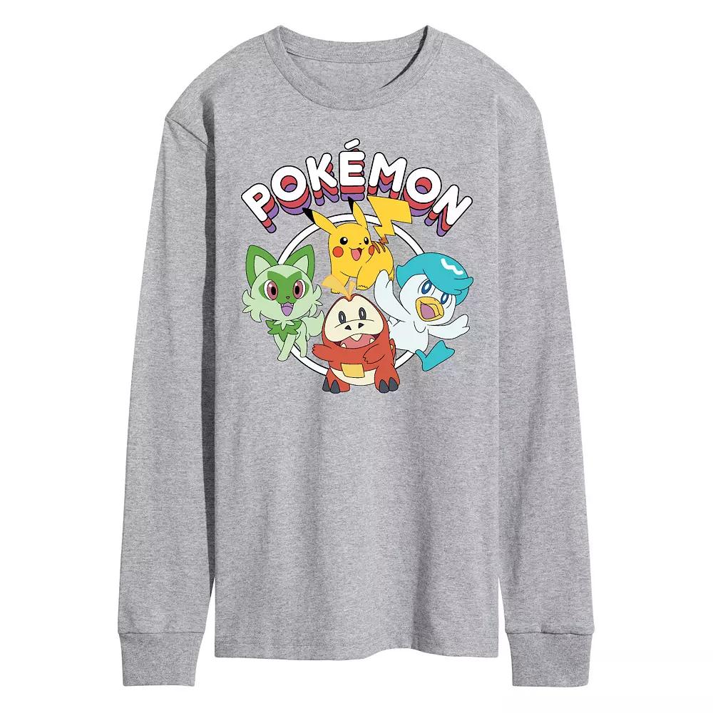 Men's Pokemon Scarlet Long Sleeve Graphic Tee,  Product Image