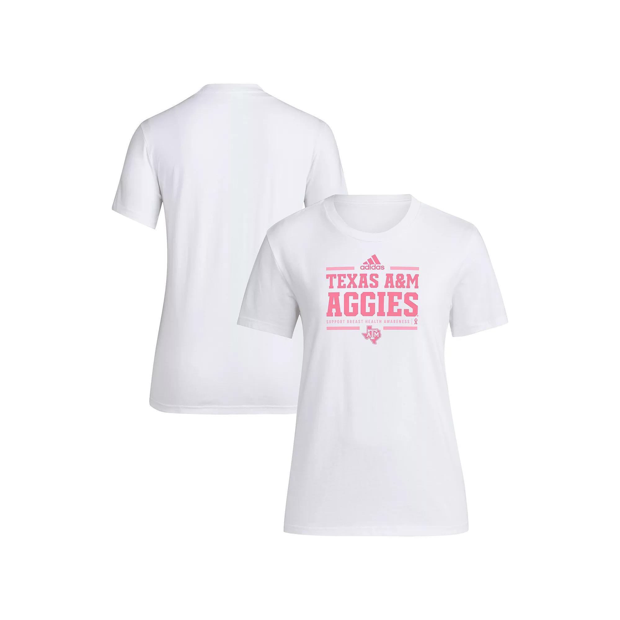 Women's adidas White Washington Huskies 2024 Breast Cancer Awareness Pregame T-Shirt, Size: 2XL Product Image