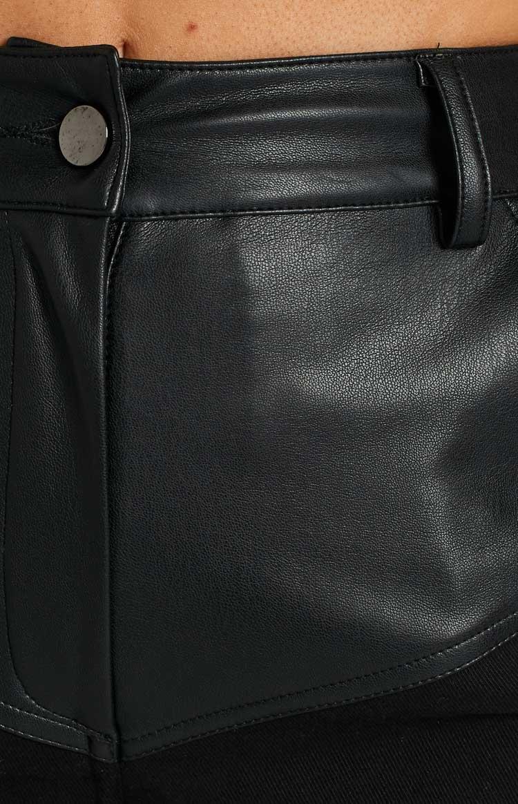 Faith Black Contrast Pants Product Image