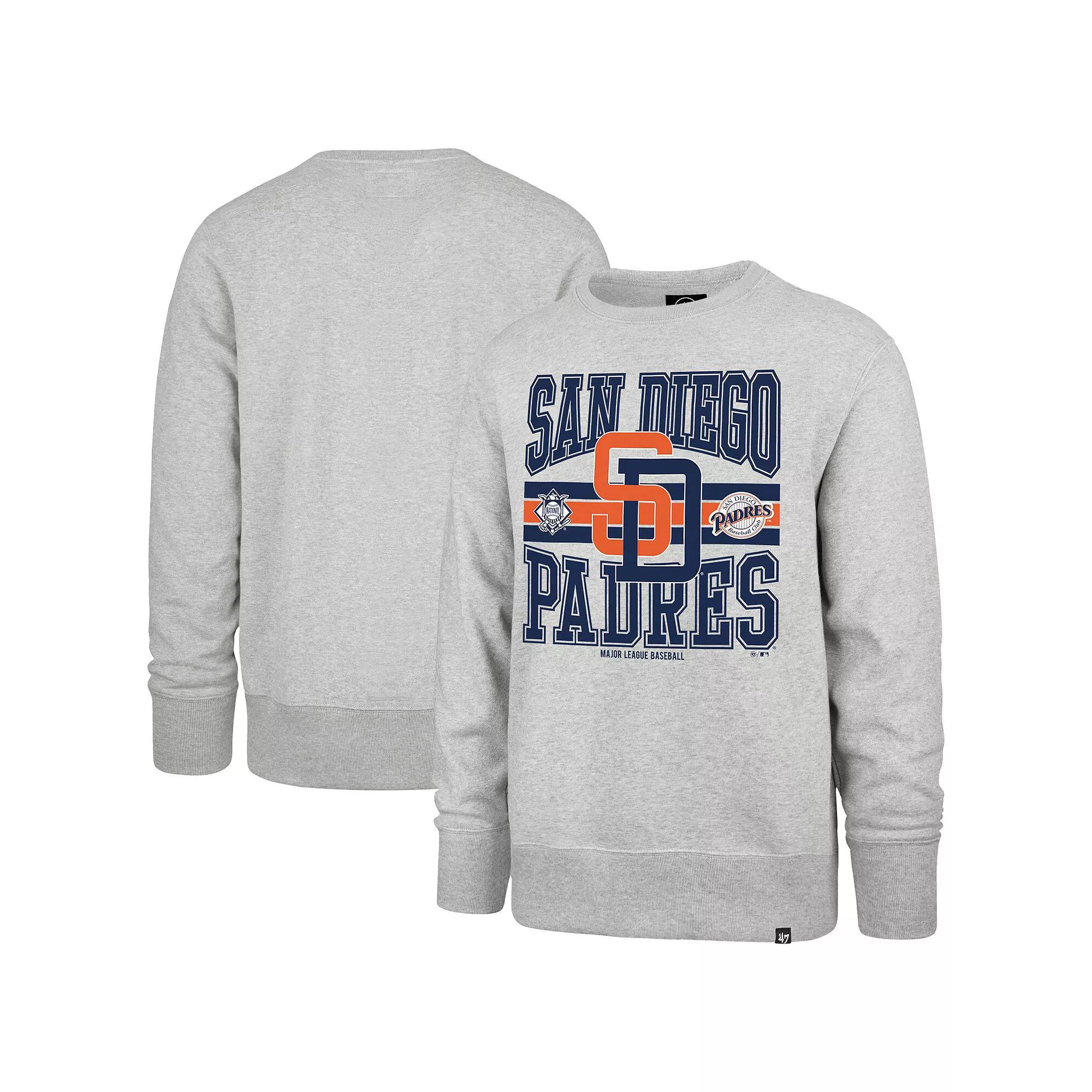 Mens 47 Gray San Diego Padres Letters Headline Pullover Sweatshirt Product Image