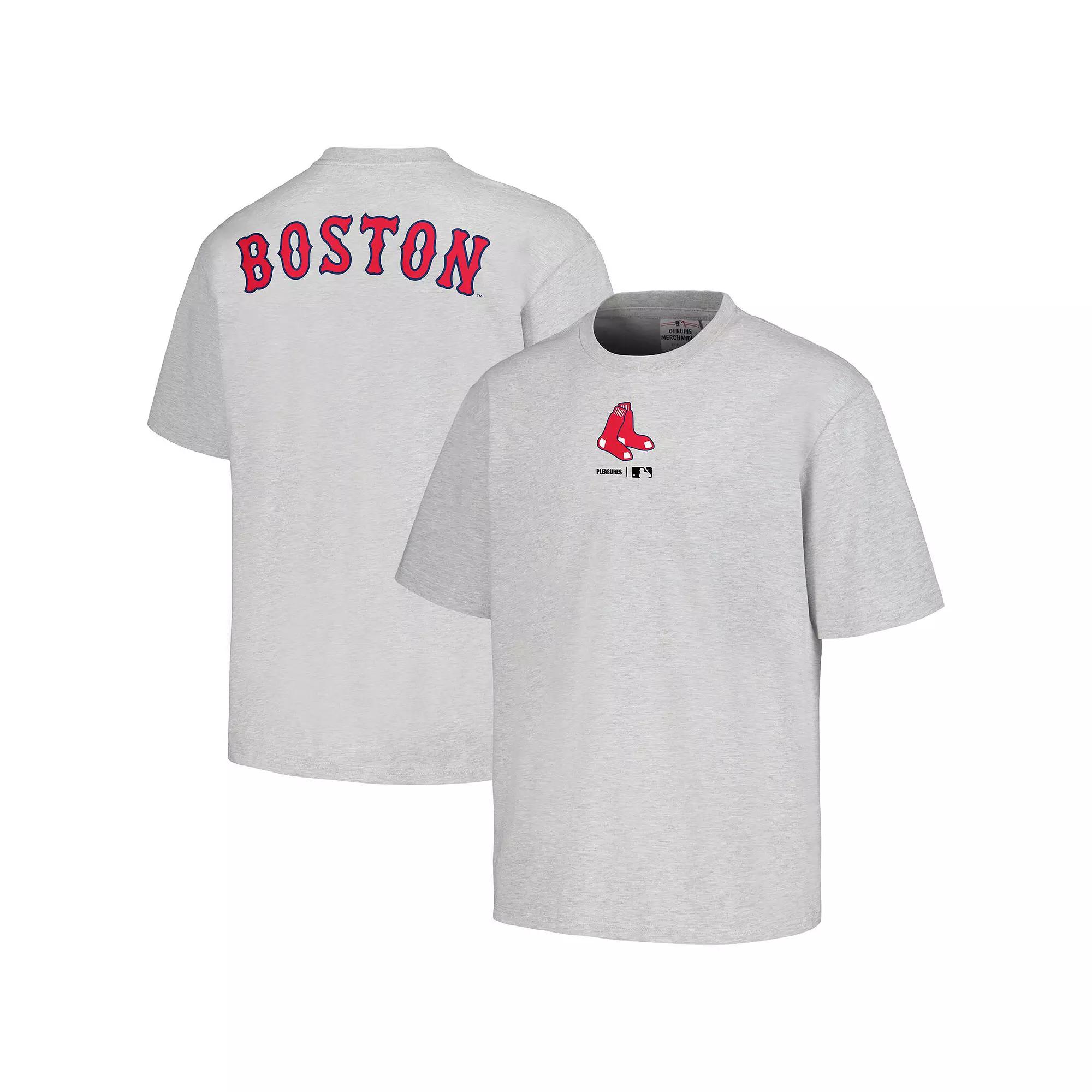 Mens PLEASURES Gray Boston Red Sox Mascot T-Shirt Product Image