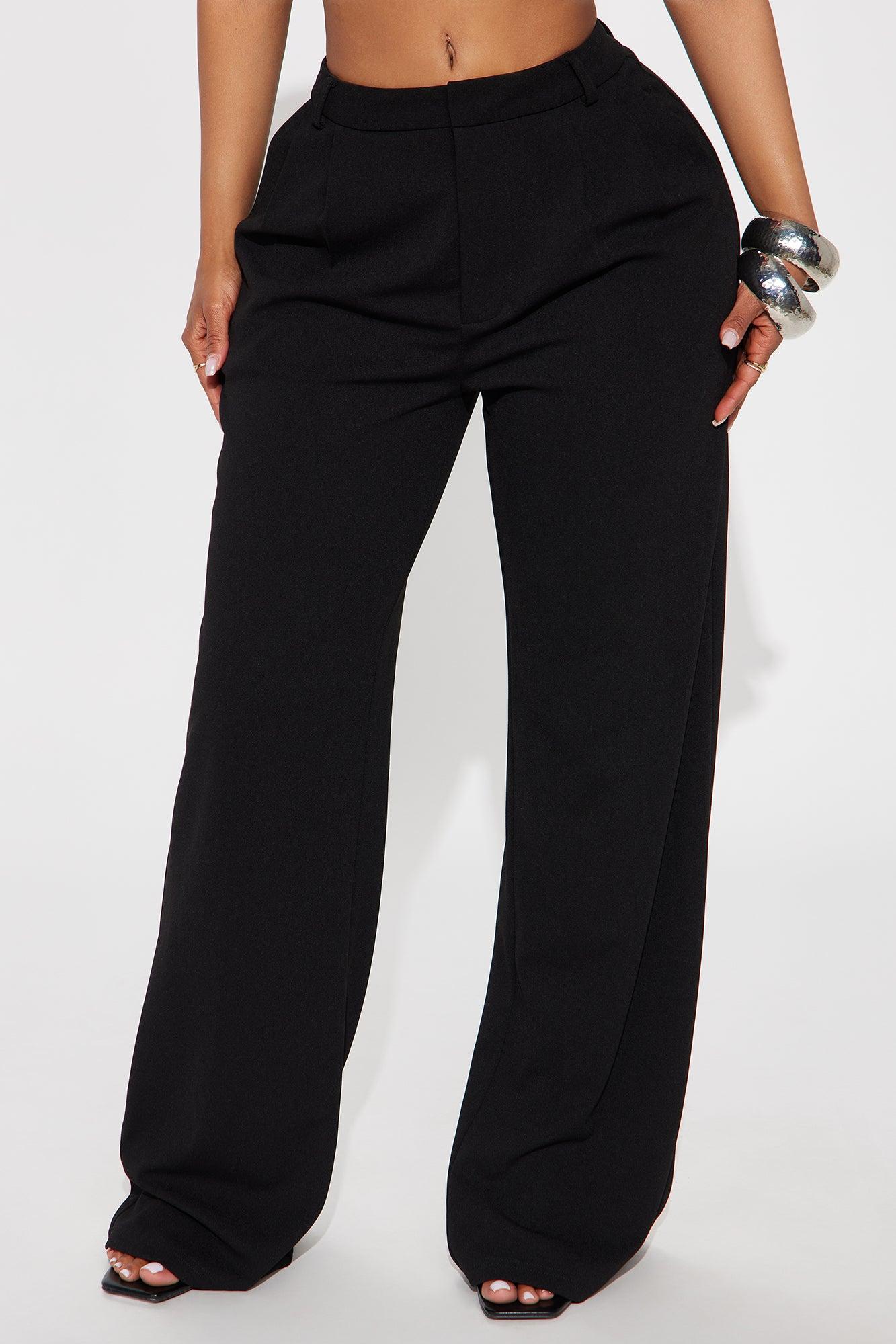 Elma Wide Leg Trouser - Black Product Image