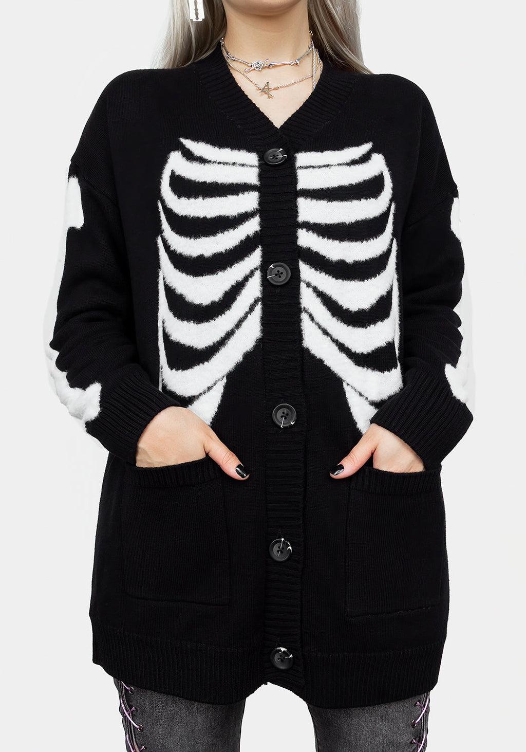 Skeletus Oversized Cardigan Product Image