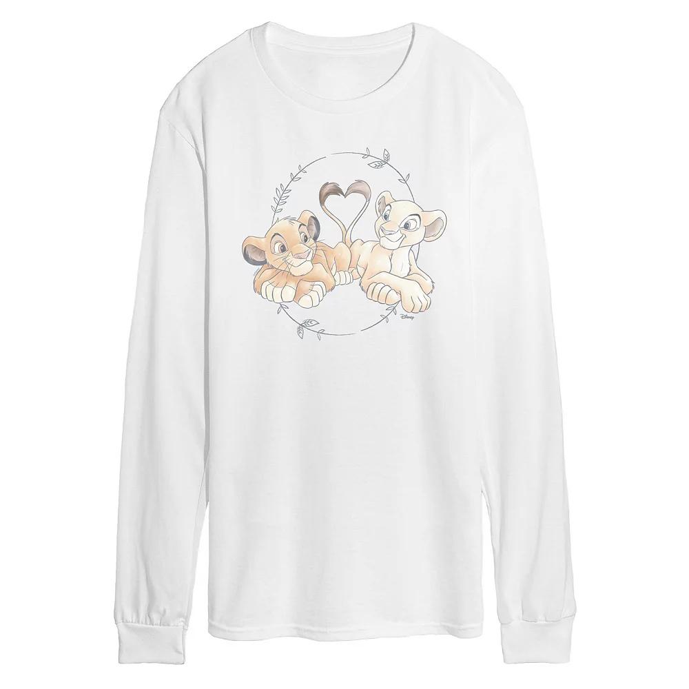 Disney's The Lion King Simba & Nala Men's Long Sleeve Graphic Tee,  Product Image