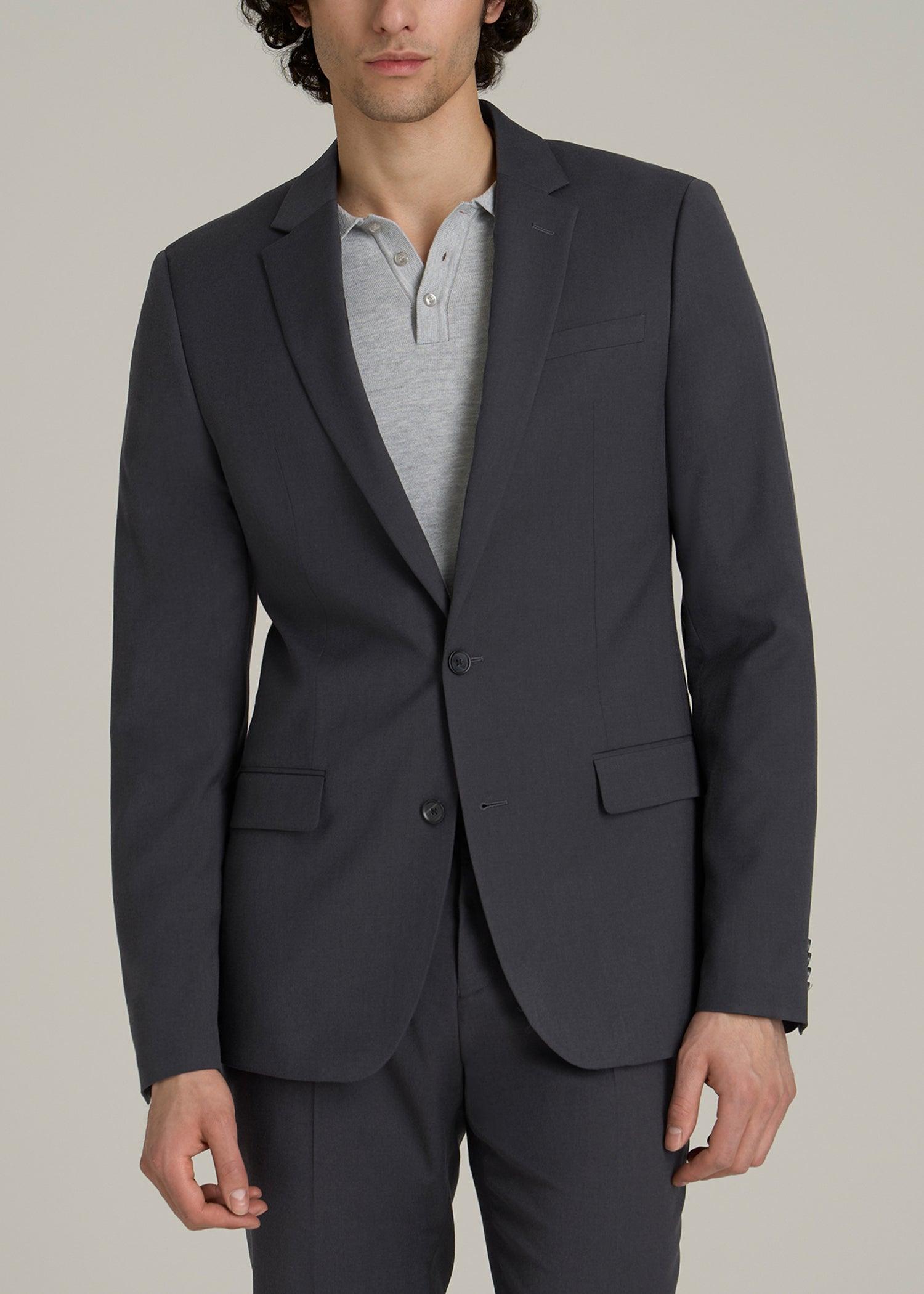 Suit Jacket for Tall Men in Mid Grey Male Product Image