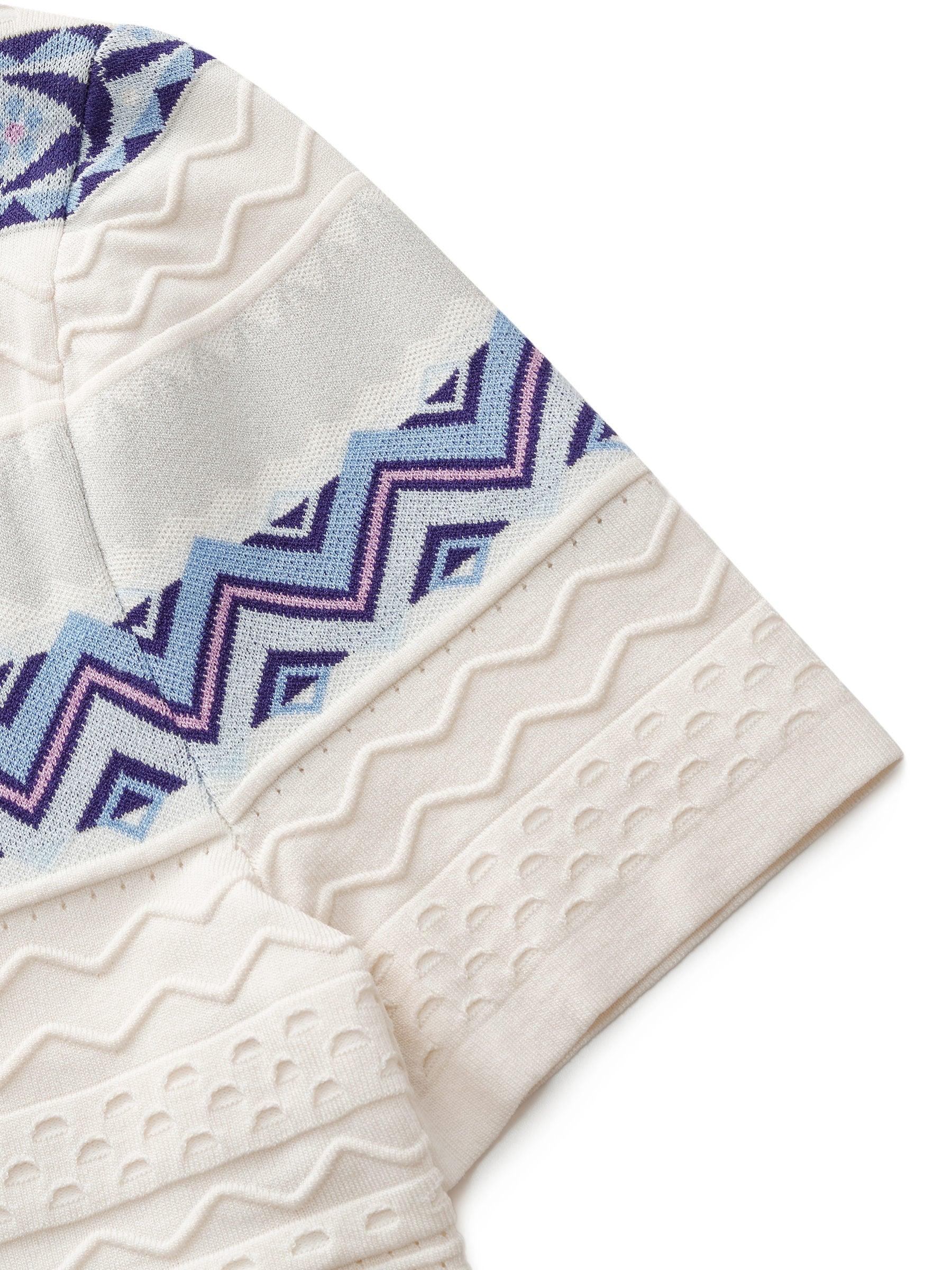 Multicolored Jacquard Women Knit Mini Dress Product Image