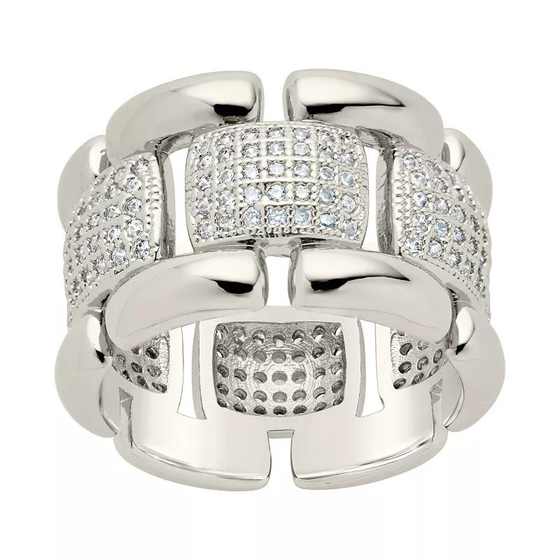 MC Collective Cubic Zirconia Chain Ring, Women's,  Product Image