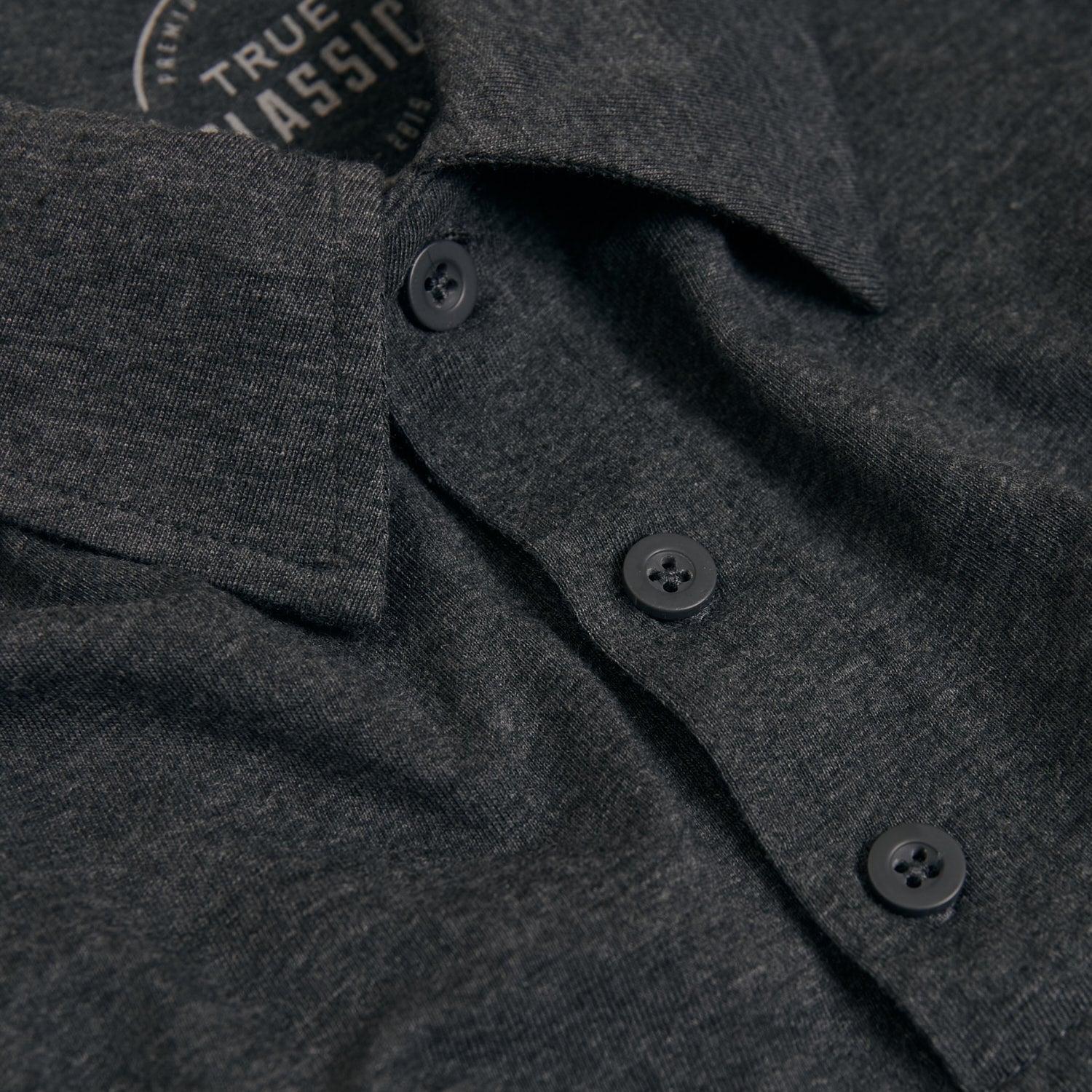 Charcoal Heather Gray Classic Polo Product Image