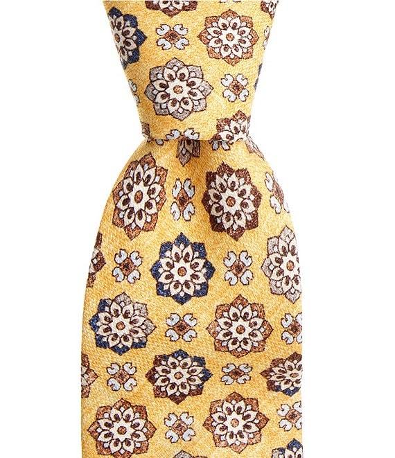 Edward Armah Medallion 3.3#double; Silk Tie Product Image