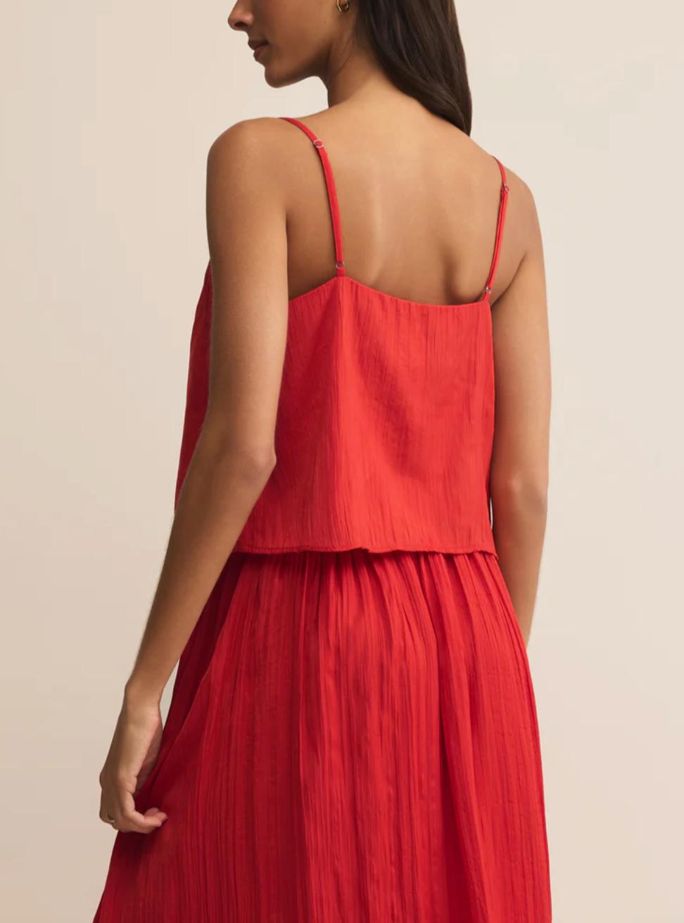 Fiore Crinkle Satin Tank Product Image