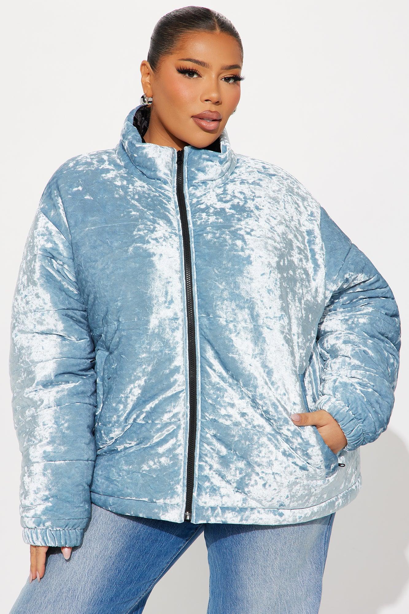 Jasmine Puffer Jacket - Light Blue Female Product Image