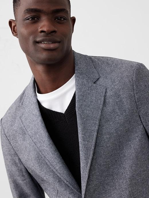 Tailored-Fit Linen-Blend Twill Jacket Product Image