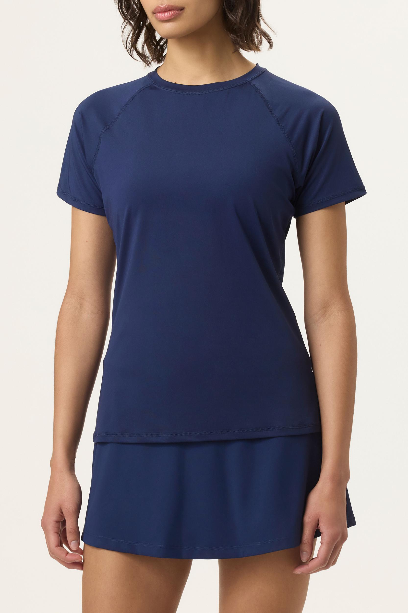 Short Sleeve Mesh Back Top Product Image