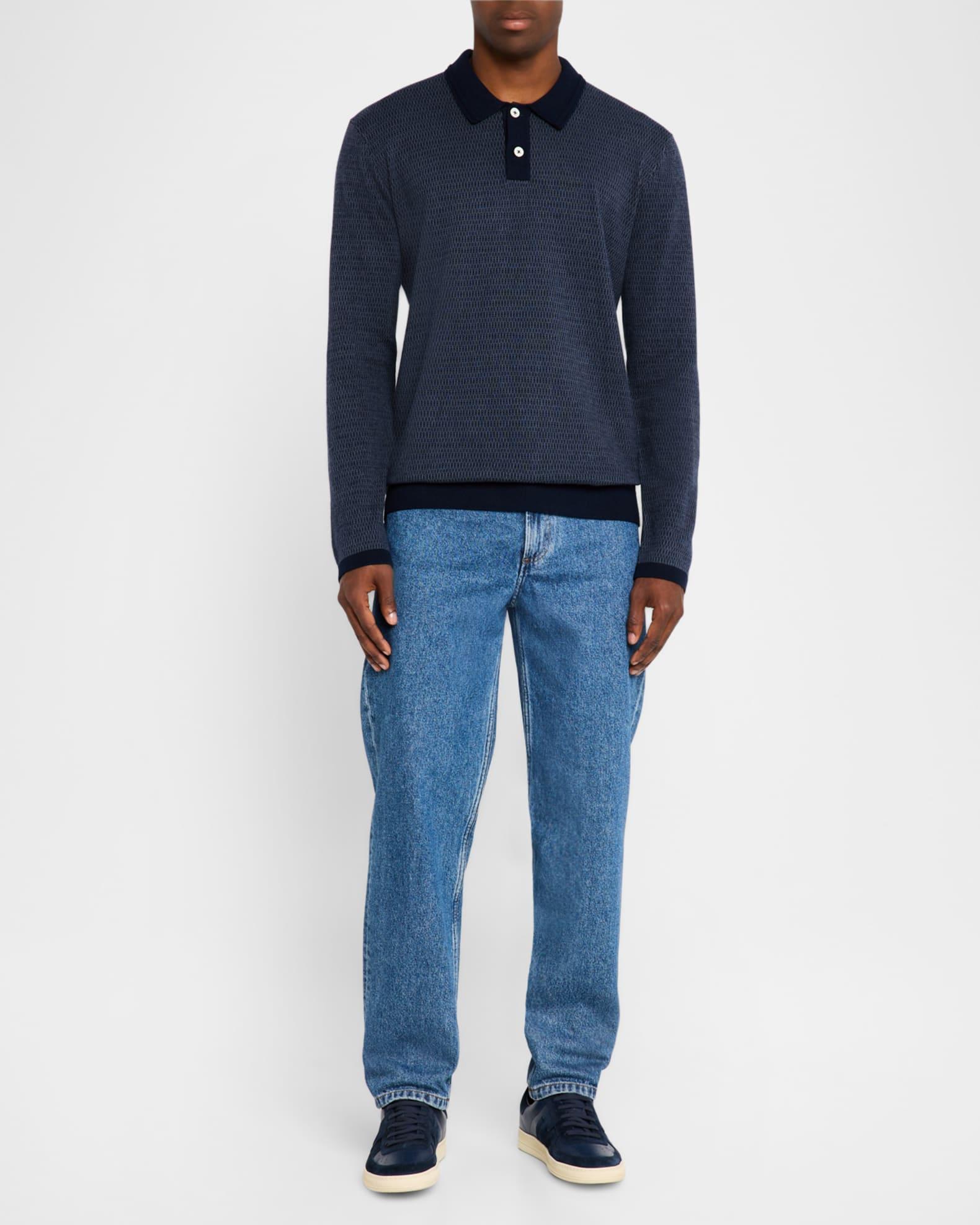 Mens Greenwich Jacquard Polo Sweater Product Image