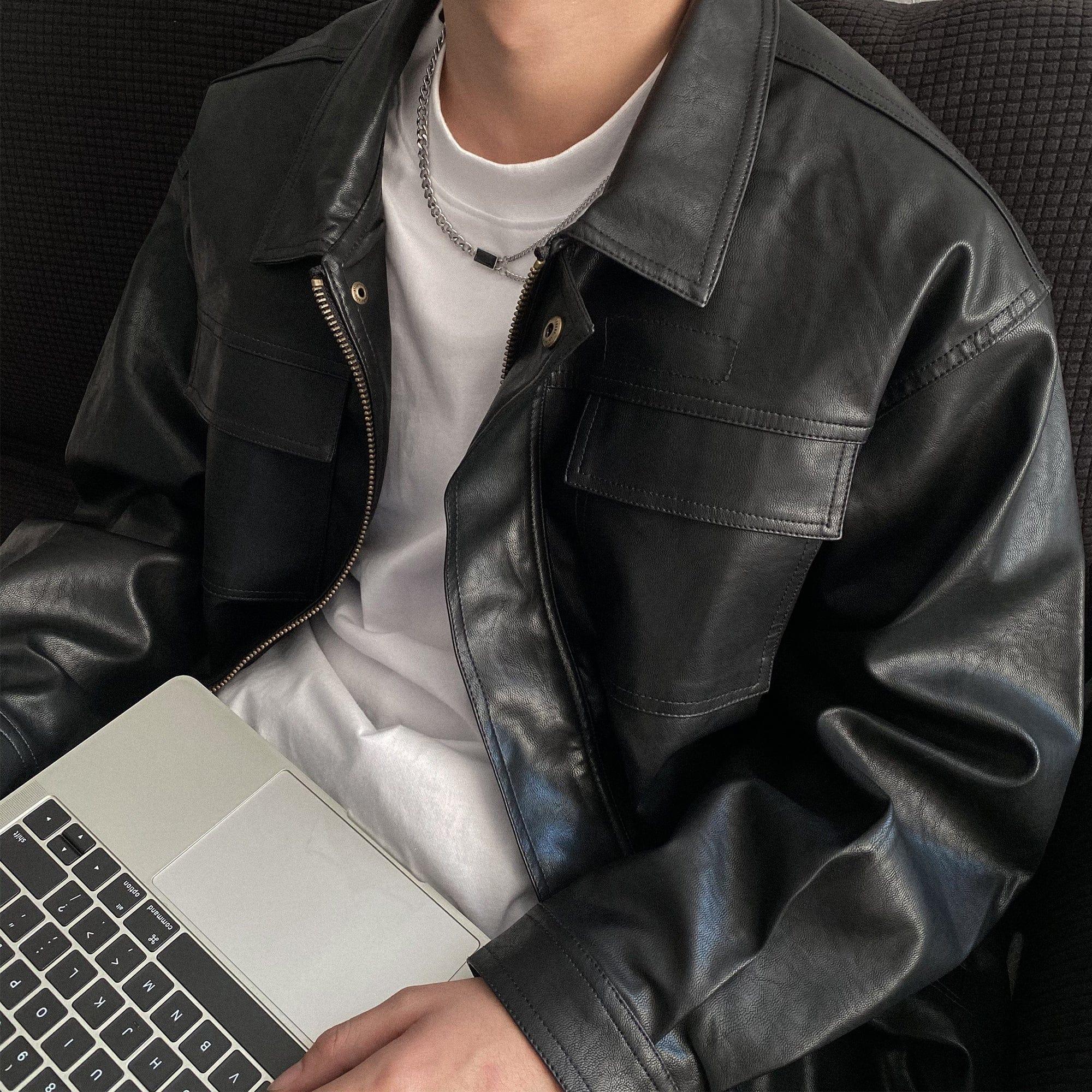 BLACK SQUARE DOUBLE CHAIN NECKLACE Product Image